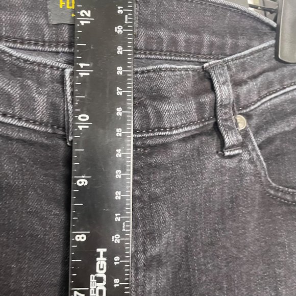 Flint and Tinder Mens Bottoms Size 34 Faded Black Straight Tapered Denim Jeans - Picture 7 of 15